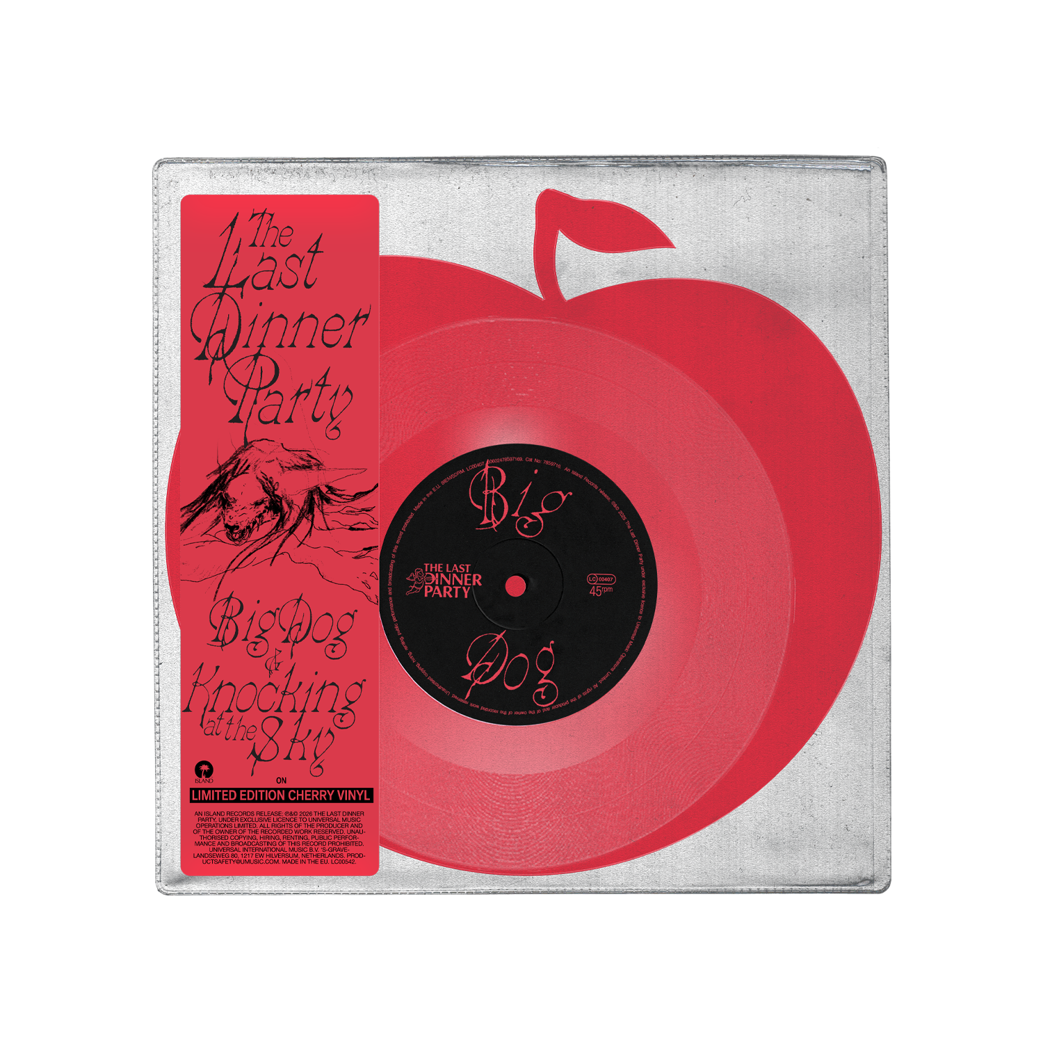 The Last Dinner Party Big Dog / Knocking at the Sky Deluxe Cherry 10” LP 453761